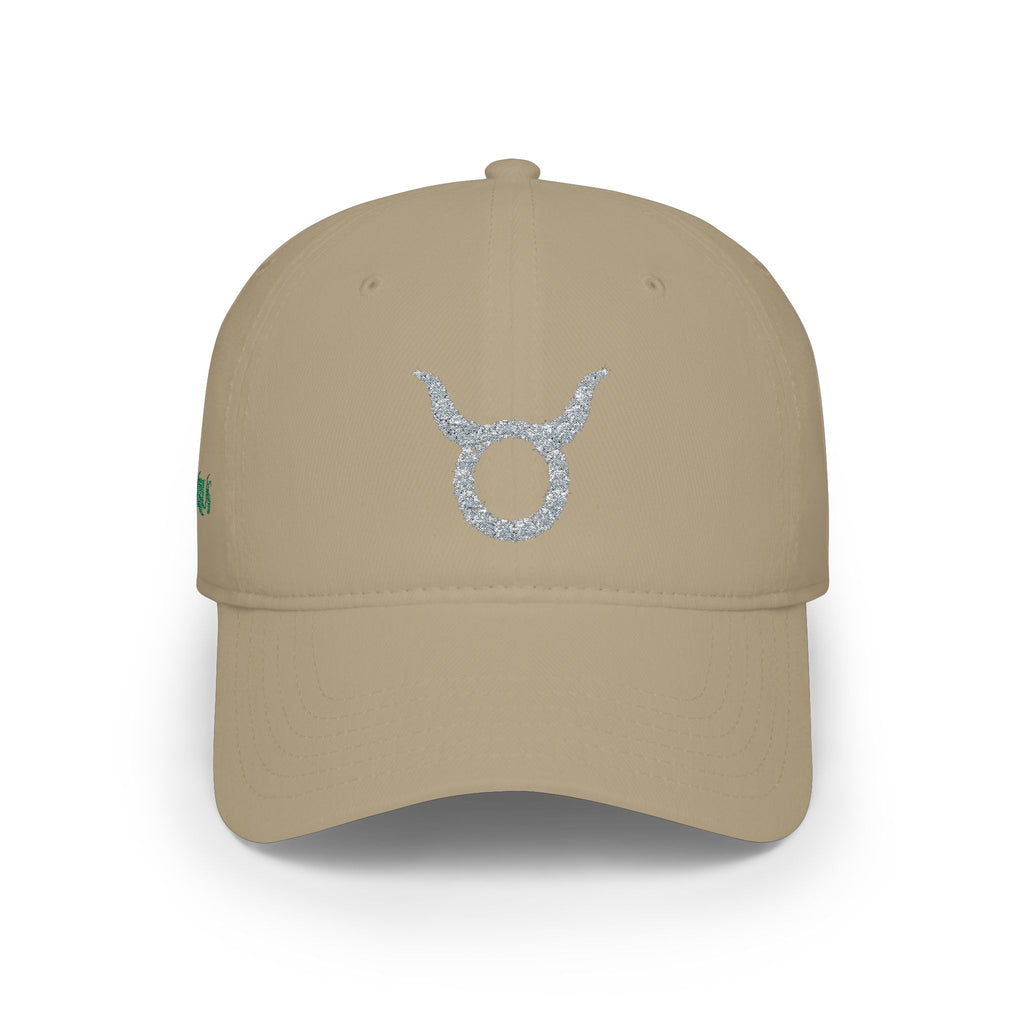 USWE Ecliptik Taurus Zodiac Baseball Cap — Glitter Bull Symbol Low-Profile Hat