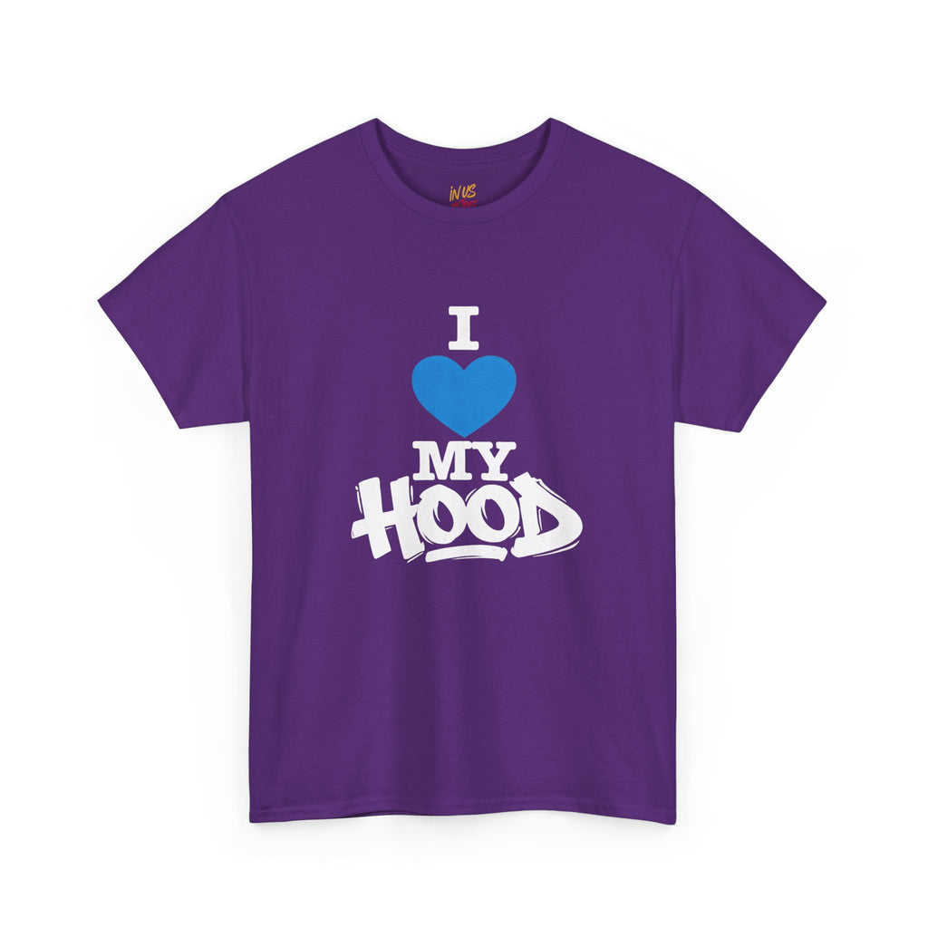 I Love My Hood T-Shirt — USWE Grafitti Blue Heart