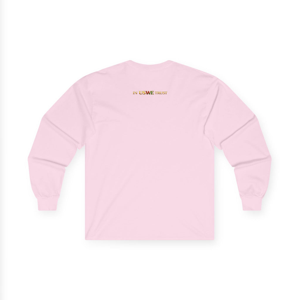 In USWE Trust Coin Graphic Long Sleeve Tee | Vintage Token Design