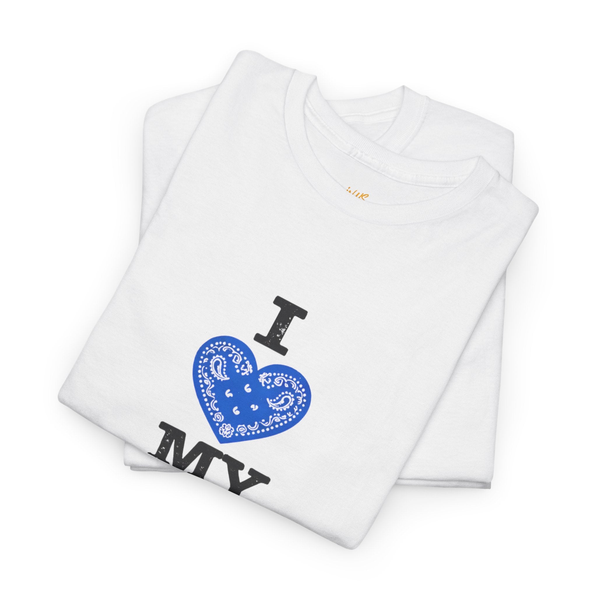 I ❤️ My Hood T-Shirt Blue— Urban Neighborhood Pride Tee