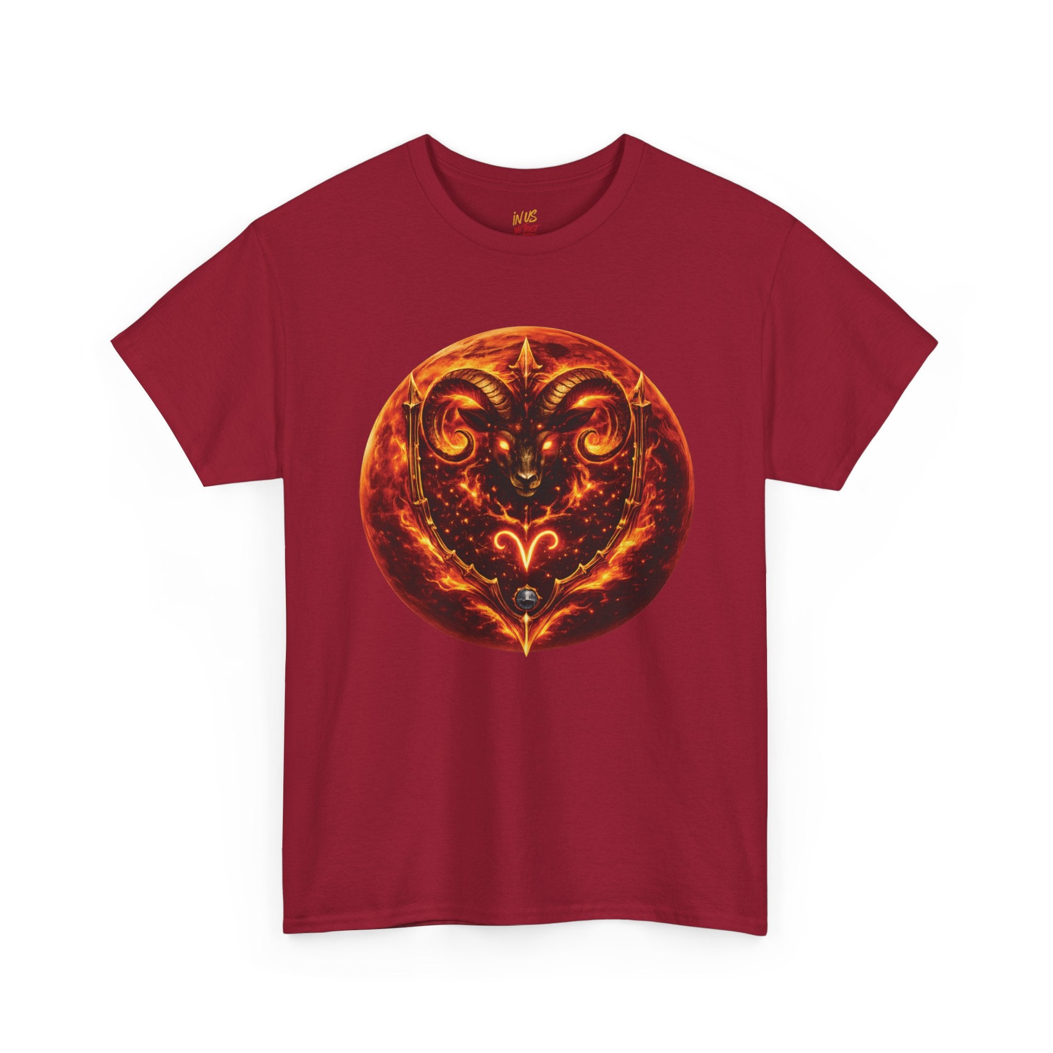 USWE Fiery Aries Ram Graphic Tee | Zodiac Astrology Shirt