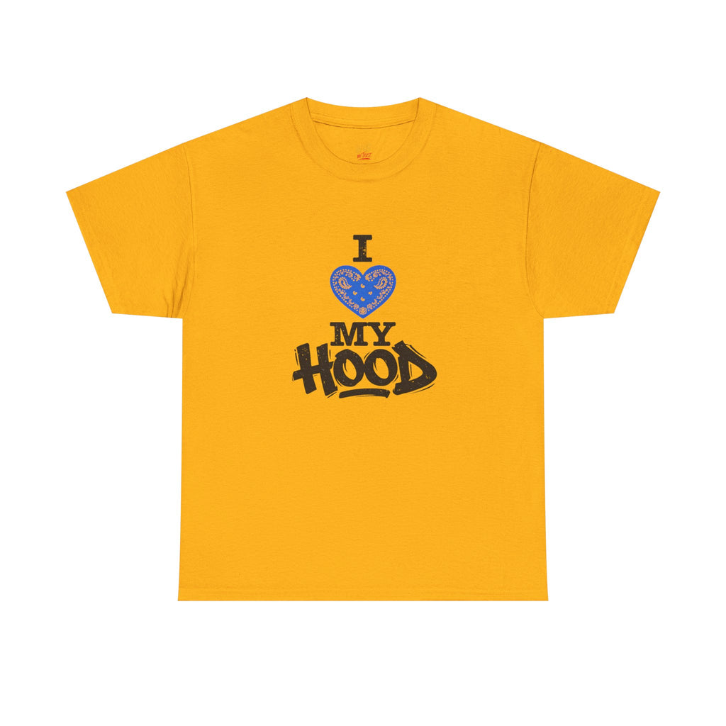 I ❤️ My Hood T-Shirt Blue— Urban Neighborhood Pride Tee