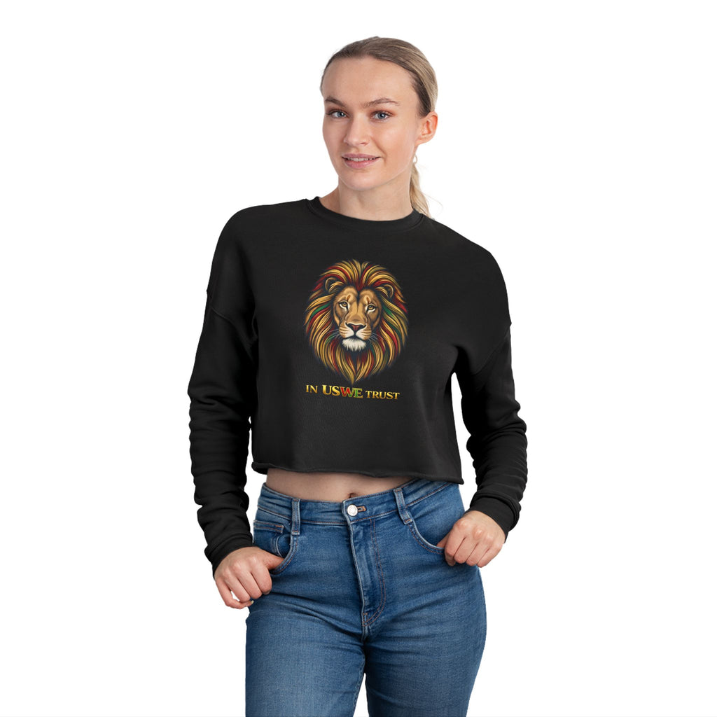 In USWE Trust Lion Head Cropped Sweatshirt —