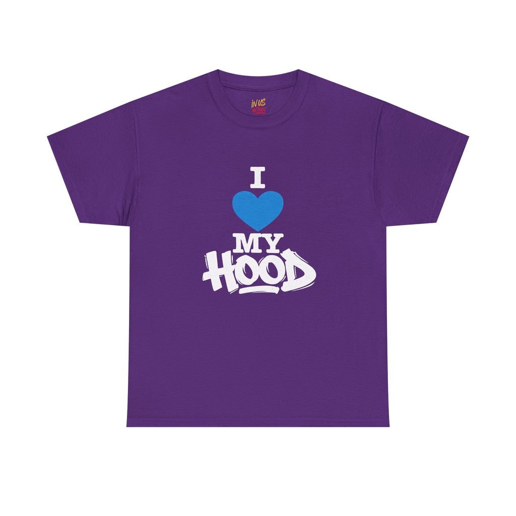 I Love My Hood T-Shirt — USWE Grafitti Blue Heart