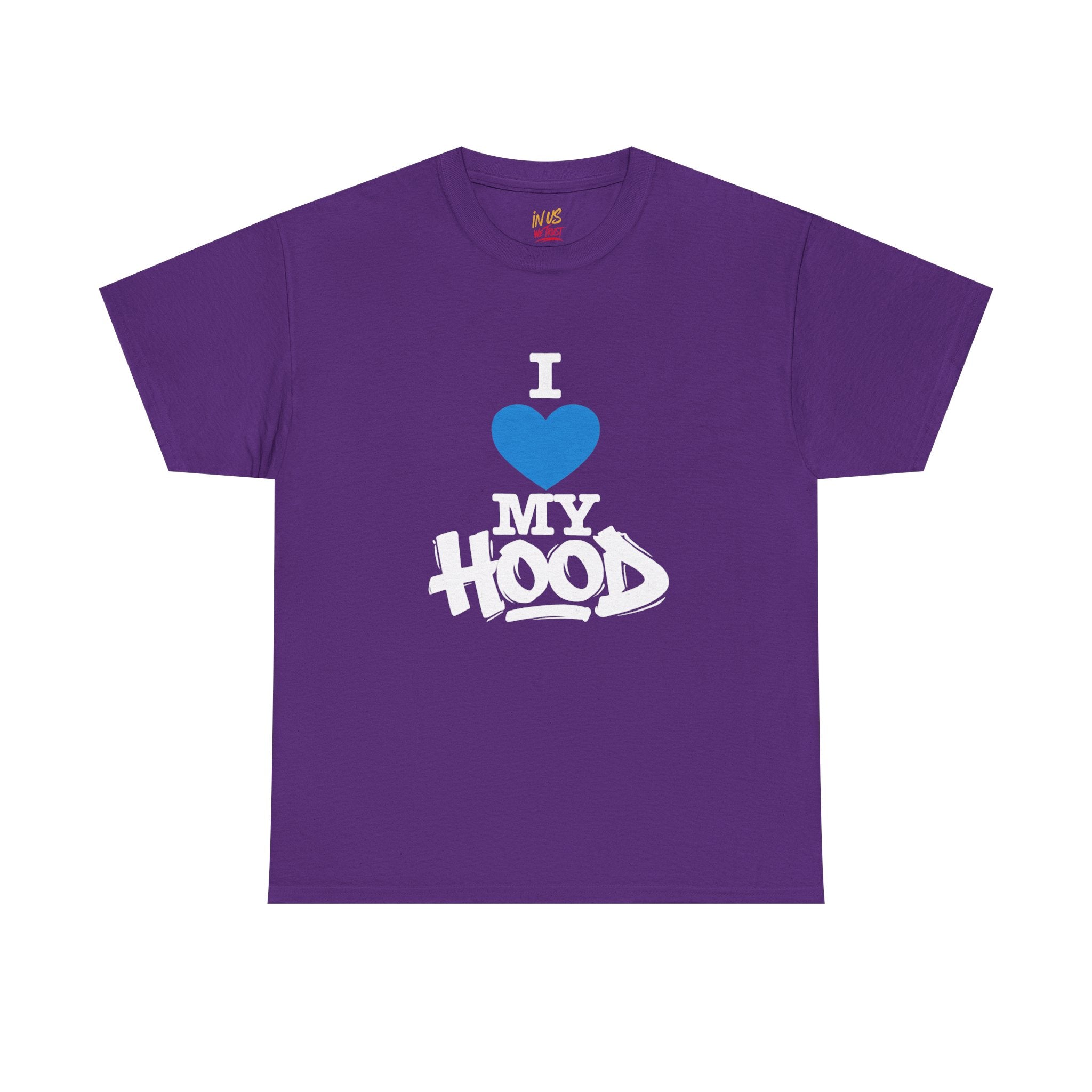 I Love My Hood T-Shirt — USWE Grafitti Blue Heart