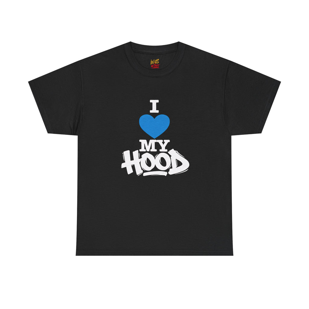 I Love My Hood T-Shirt — USWE Grafitti Blue Heart