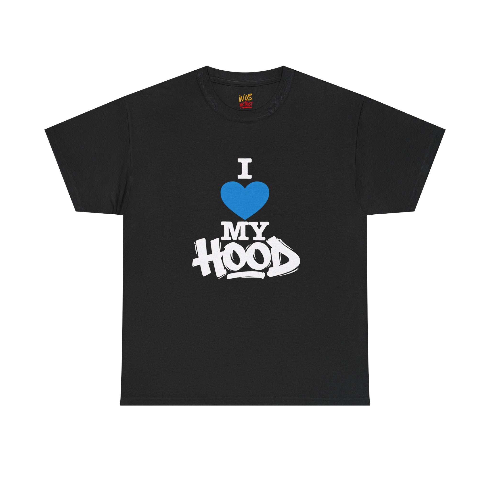 I Love My Hood T-Shirt — USWE Grafitti Blue Heart