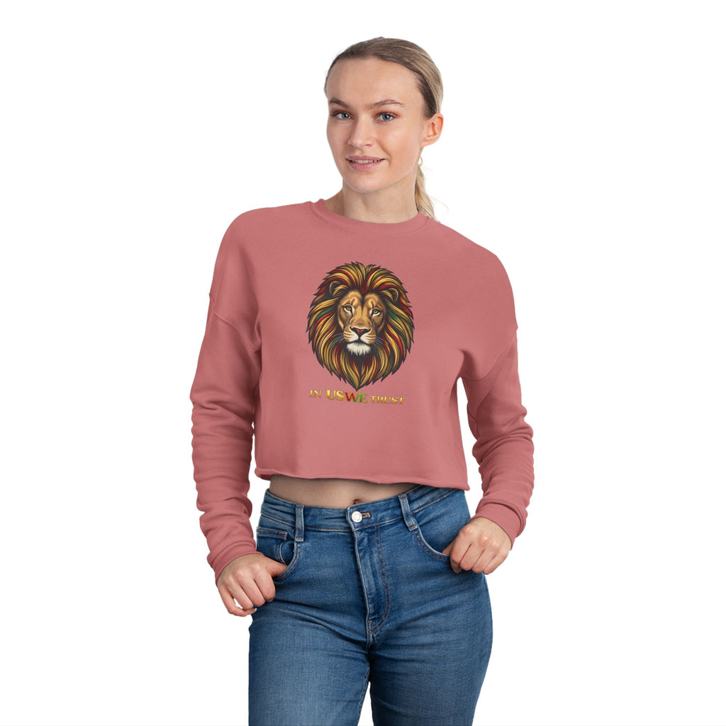 In USWE Trust Lion Head Cropped Sweatshirt —