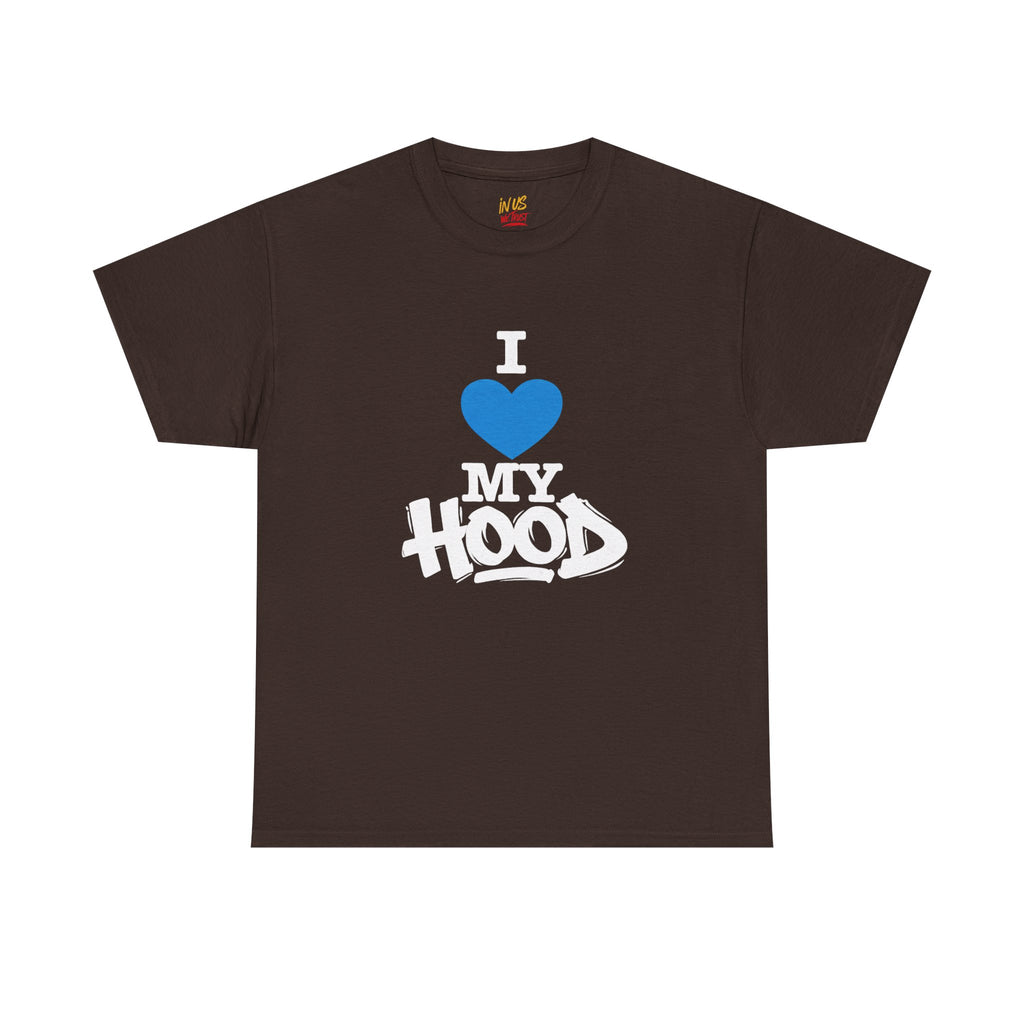 I Love My Hood T-Shirt — USWE Grafitti Blue Heart