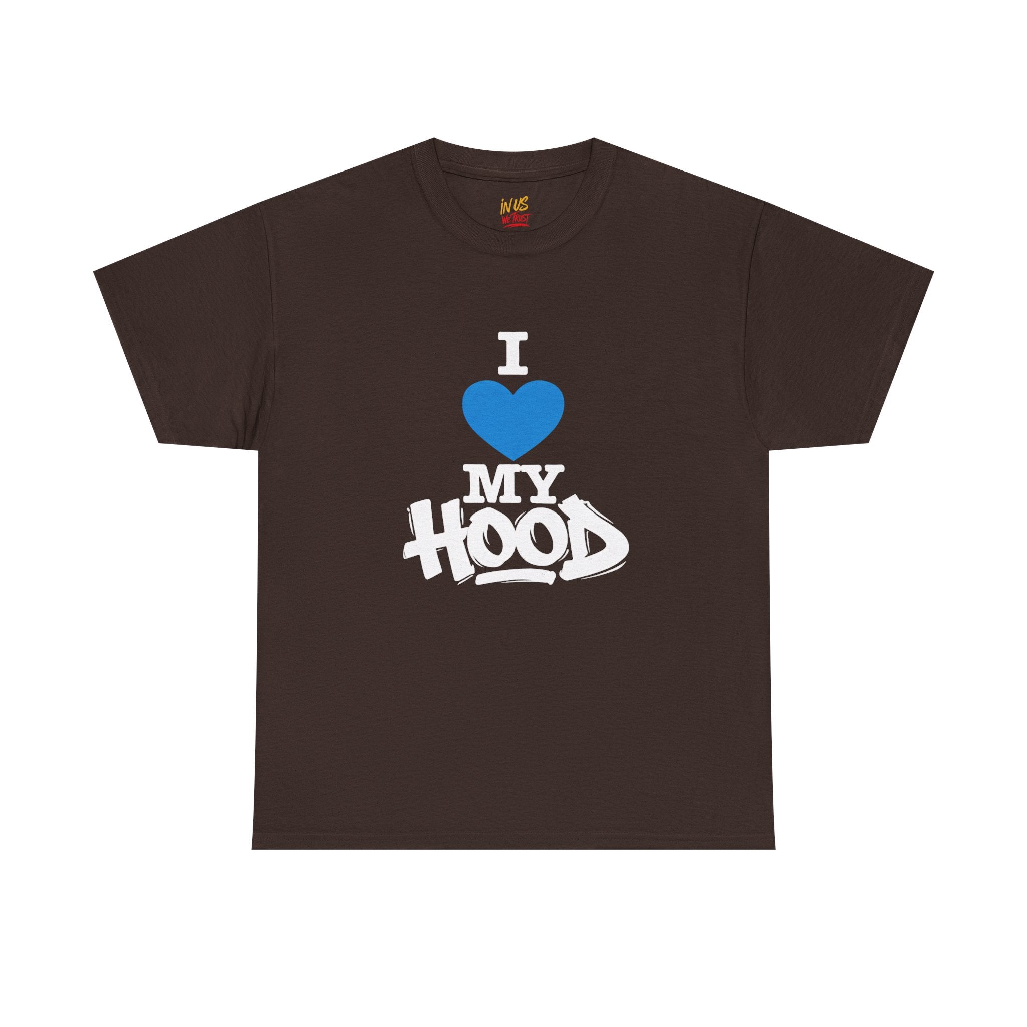 I Love My Hood T-Shirt — USWE Grafitti Blue Heart