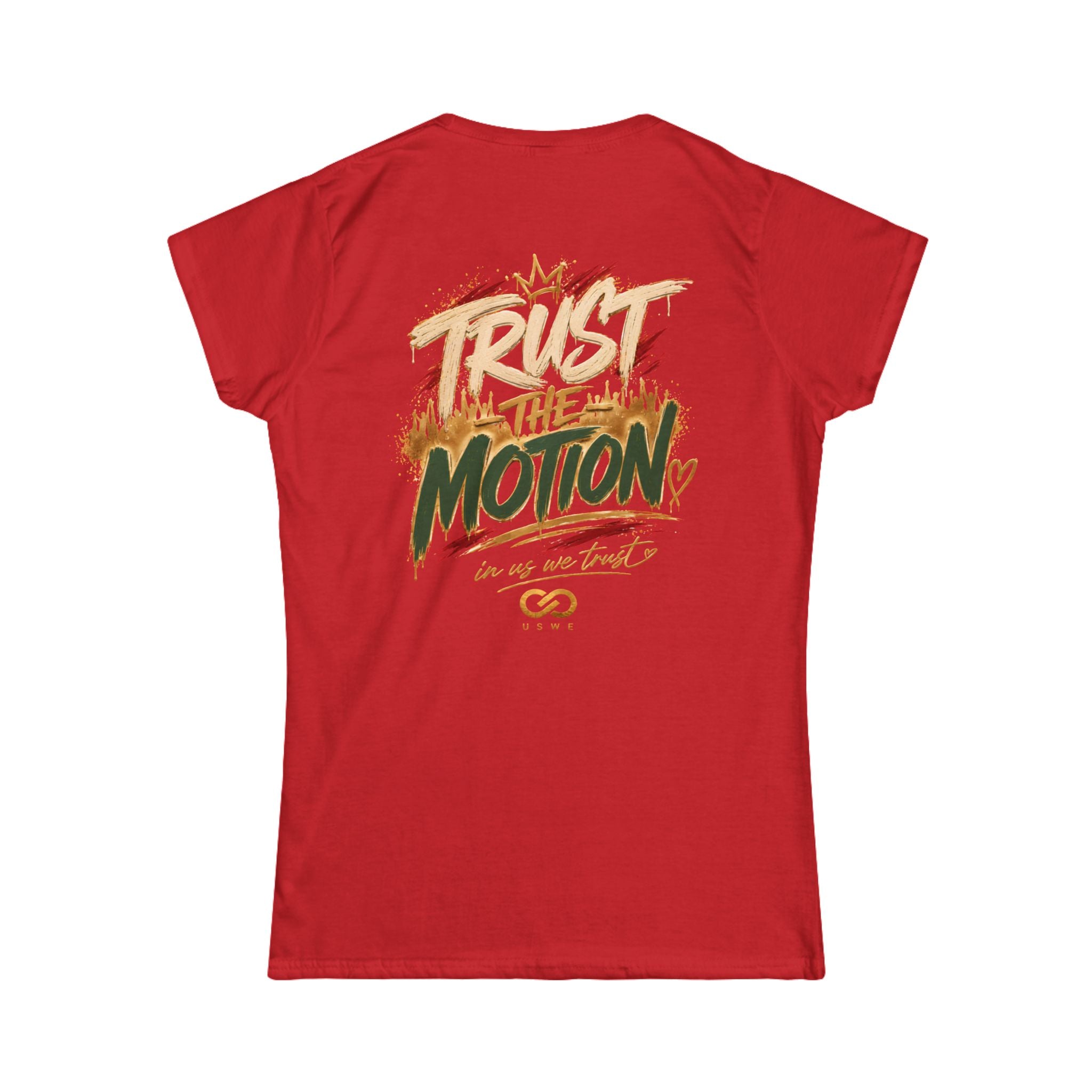 Womens In Us We Trust Heritage seal — "Trust the Motion"