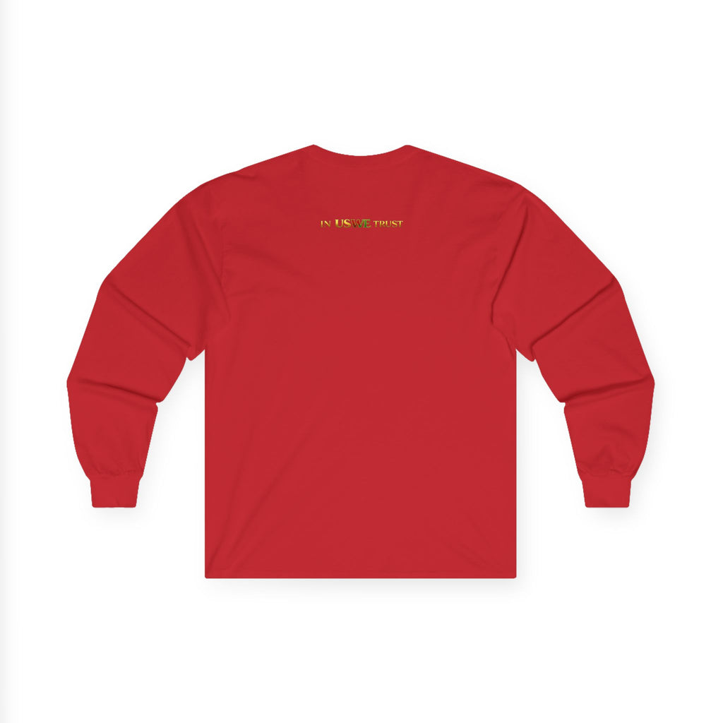 In USWE Trust Coin Graphic Long Sleeve Tee | Vintage Token Design