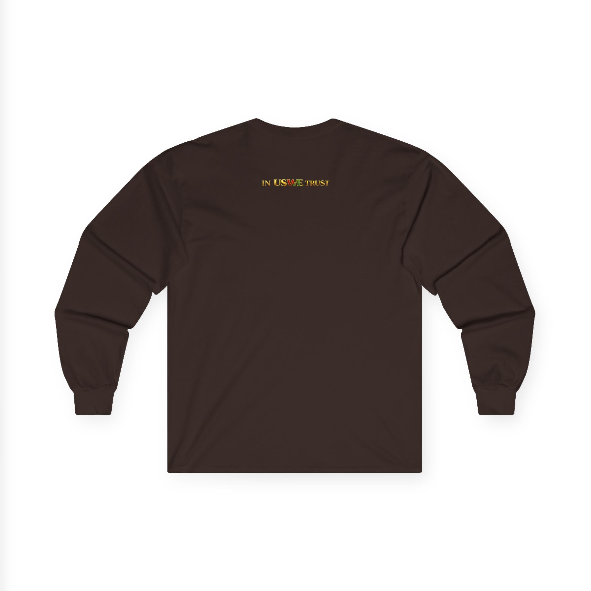 In USWE Trust Coin Graphic Long Sleeve Tee | Vintage Token Design